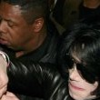 Michael is bombarded by fans at the Carlton Towers in London.