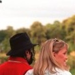 Michael Jackson and Debbie Rowe visit the 'Champ de Bataille castle in France.
