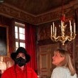 Michael Jackson and Debbie Rowe visit the 'Champ de Bataille castle in France.