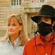 Michael Jackson and Debbie Rowe visit the 'Champ de Bataille castle in France.