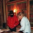 Michael Jackson and Debbie Rowe visit the 'Champ de Bataille castle in France.