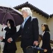 Michael Jackson arrives at the Santa Barbara County courthouse.
