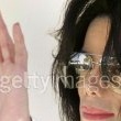 Michael Jackson arrives at the Santa Barbara County courthouse.