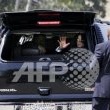 Michael Jackson arrives at the Santa Barbara County courthouse.