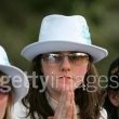 Michael Jackson arrives at the Santa Barbara County courthouse.