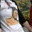 Michael Jackson arrives at the Santa Barbara County courthouse.