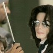 Michael Jackson arrives at the Santa Barbara County courthouse.