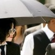 Michael Jackson arrives at the Santa Barbara County courthouse.