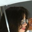 Michael Jackson arrives at the Santa Barbara County courthouse.