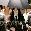 Michael Jackson arrives at the Santa Barbara County courthouse.