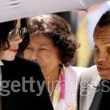 Michael Jackson arrives at the Santa Barbara County courthouse.