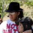 Michael Jackson arrives at the Santa Barbara County courthouse.