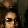 Michael Jackson arrives at the Santa Barbara County courthouse.