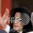 Michael Jackson arrives at the Santa Barbara County courthouse.