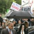 Michael Jackson arrives at the Santa Barbara County courthouse.