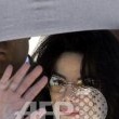 Michael Jackson arrives at the Santa Barbara County courthouse.