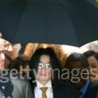 Michael Jackson arrives at the Santa Barbara County courthouse.