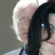 Michael Jackson arrives at the Santa Barbara County courthouse.