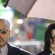 Michael Jackson arrives at the Santa Barbara County courthouse.