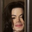 Michael Jackson arrives at the Santa Barbara County courthouse.