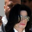 Michael Jackson arrives at the Santa Barbara County courthouse.