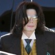 Michael Jackson arrives at the Santa Barbara County courthouse.