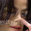 Michael Jackson arrives at the Santa Barbara County courthouse.