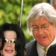Michael Jackson arrives at the Santa Barbara County courthouse.
