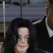 Michael Jackson arrives at the Santa Barbara County courthouse.