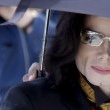 Michael Jackson arrives at the Santa Barbara County courthouse.