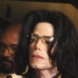 Michael Jackson arrives at the Santa Barbara County courthouse.