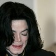 Michael Jackson arrives at the Santa Barbara County courthouse.