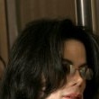 Michael Jackson arrives at the Santa Barbara County courthouse.