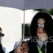 Michael Jackson arrives at the Santa Barbara County courthouse.