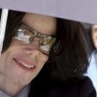 Michael Jackson arrives at the Santa Barbara County courthouse.