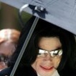 Michael Jackson arrives at the Santa Barbara County courthouse.