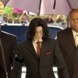 Michael Jackson arrives at the Santa Barbara County courthouse.