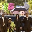 Michael Jackson arrives at the Santa Barbara County courthouse.