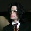 Michael Jackson arrives at the Santa Barbara County courthouse.