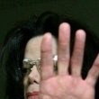 Michael Jackson arrives at the Santa Barbara County courthouse.