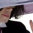 Michael Jackson arrives at the Santa Barbara County courthouse.