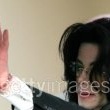 Michael Jackson arrives at the Santa Barbara County courthouse.