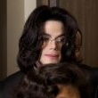 Michael Jackson arrives at the Santa Barbara County courthouse.