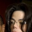 Michael Jackson arrives at the Santa Barbara County courthouse.