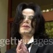 Michael Jackson arrives at the Santa Barbara County courthouse.
