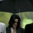 Michael Jackson arrives at the Santa Barbara County courthouse.