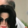 Michael Jackson arrives at the Santa Barbara County courthouse.