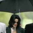Michael Jackson arrives at the Santa Barbara County courthouse.