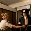 Michael Jackson arrives at the Santa Barbara County courthouse.
