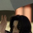 Michael Jackson arrives at the Santa Barbara County courthouse.